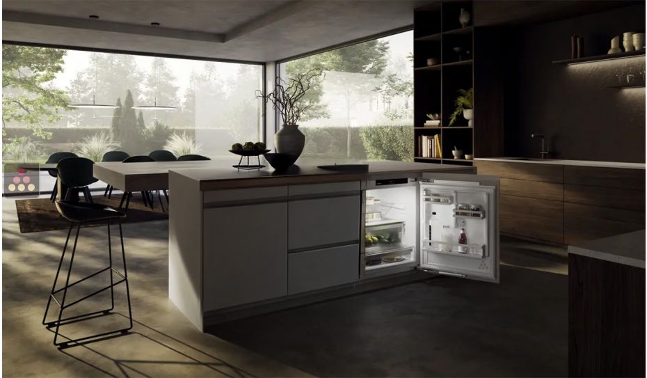 Mini Réfrigérateur encastrable sous plan à panneau décoratif habillable 134 Litres