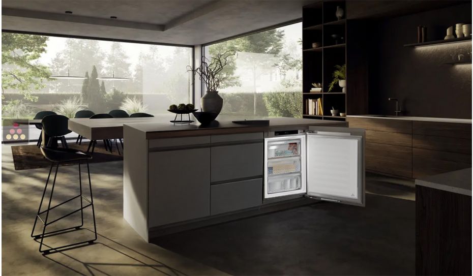 Mini Congélateur encastrable sous plan à panneau décoratif habillable 80 Litres