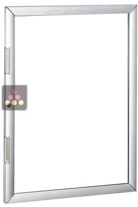 Porte vitrée profil Silver pour cave à vin Artevino Oxygene