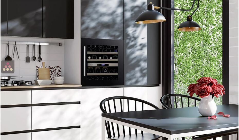 Cave à vin 2 températures de service encastrable