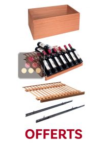 Offre du 06/11/2025 au 25/12/2025 suivant conditions : Lot d'une clayette coulissante, d'une clayette de présentation et d'un casier bois offerts AVINTAGE