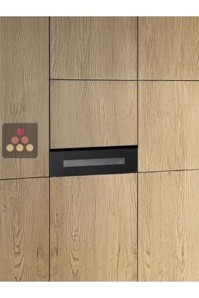 Cave à vin de service encastrable en colonne, auto-ventilée à tiroir 5 bouteilles - Ouverture Push-Open