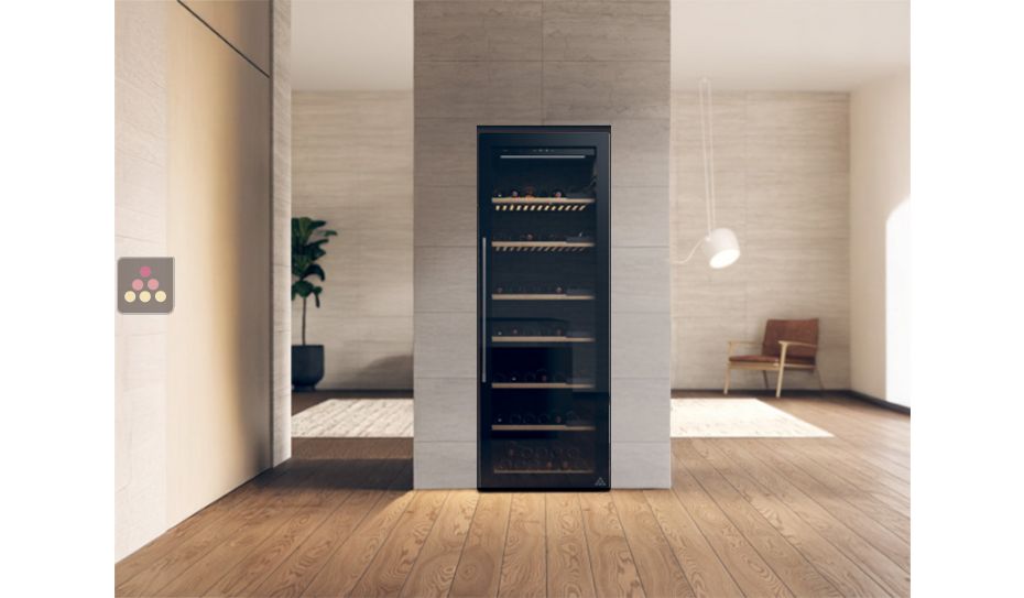 Cave à vin mono-température de service et de conservation enchassable