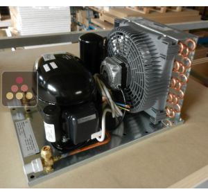 Compresseur déporté pour 2 vitrines Calice Design - Installation intérieure - Groupe condensation à eau CALICE DESIGN