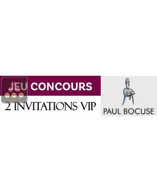 Offre 10 ans Le Chai : Une table VIP pour 2 personnes chez Paul Bocuse à l'Auberge du Pont de Collonges à gagner ! Votre achat d'une cave Le Chai du 01/01 au 31/03/2026 valide votre participation au tirage au sort. Suivant règlement. LE CHAI