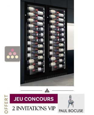 Combiné encastrable de 2 caves à vin mono-température de service ou de conservation LE CHAI