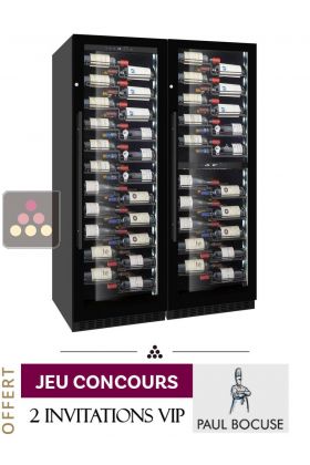 Combiné de 2 caves à vin 3 zones de températures