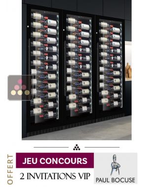 Combiné encastrable de 3 caves à vin mono-température de service ou de conservation LE CHAI