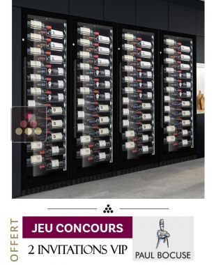 Combiné encastrable de 4 caves à vin mono-température de service ou de conservation LE CHAI