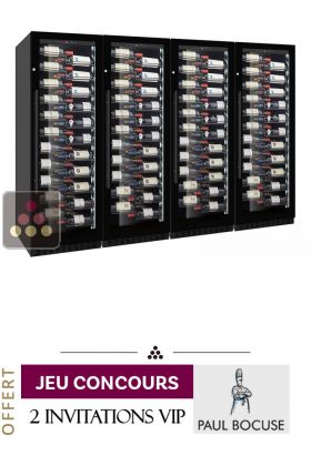 Combiné de 4 caves à vin mono-température de service ou de conservation