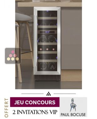 Cave à vin multi-usages 2 températures de service encastrable sous-plan - Porte de 72cm LE CHAI