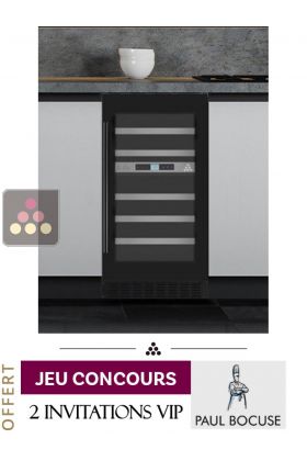 Cave à vin 2 températures de service encastrable sous plan