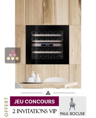 Cave à vin 2 températures de service encastrable en colonne auto-ventilée LE CHAI