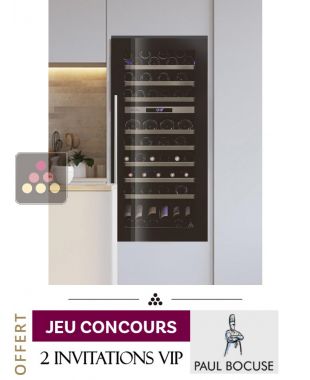 Cave à vin 2 températures de service et de conservation encastrable en colonne auto-ventilée LE CHAI