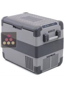 Glacière mobile pour 12 bouteilles de vin rouge (position debout), à température fixe de 20° DOMETIC