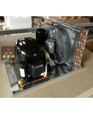 Compresseur déporté pour 2 vitrines Calice Design vin, charcuteries ou fromages - Installation intérieure CALICE DESIGN