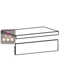 Plinthe pour unit&eacute; compl&eacute;mentaire Visiostyle 2 colonnes VISIORACK