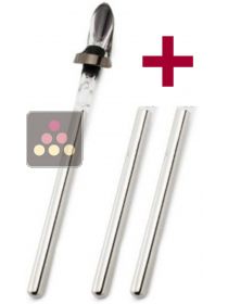 Rafra&icirc;chisseur pour 1 bouteille avec bec verseur Vinoice + 2 Tiges r&eacute;frig&eacute;rantes suppl&eacute;mentaires OENOPRO