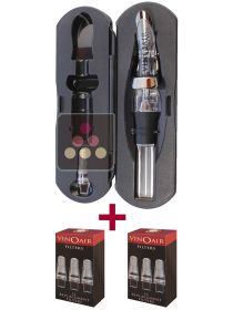 Bec verseur VinOair Coffret de Luxe + 2 Lots de 12 filtres OENOPRO
