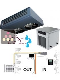 Climatiseur de cave jusqu'à 30m3, refroidissement, chauffage et humidification - Évaporateur plafonnier FRIAX