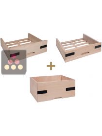 Lot de 3 tiroirs Grands crus + Magnums + Champagnes La SOMMELIERE