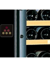 Serrure de remplacement de cave &agrave; vin avec porte vitr&eacute;e en couleur TRANSTHERM