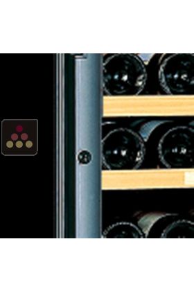 Serrure de remplacement de cave &agrave; vin avec porte vitr&eacute;e en couleur