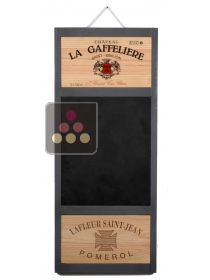 Panneau vertical anthracite avec 2 étampes et ardoise CAVIDÉCO PIERRE GOUJON