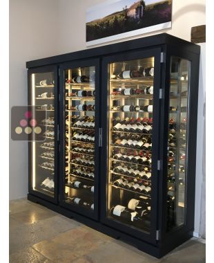 Vitrine à vin climatisée sur mesure 1 température - Vitrage côté droit Ma Cave à Vin