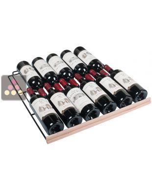 Clayette de stockage en fil d'acier avec fronton bois pour cave Climadiff CLIMADIFF