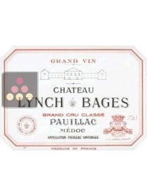 Vins Rouge Lynch Bages - Pauillac - 5ème cru classé - 1990 0.75 L Sélection Vin