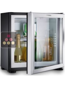 Mini-Bar porte vitrée encastrable 20L avec charnières à droite DOMETIC