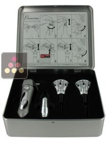 Coffret M&eacute;tallique de Pr&eacute;servation Bouteilles entam&eacute;es PRESERVINO