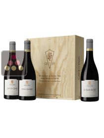 Coffret 3 bouteilles Cave de Tain : Cornas Arènes Sauvages, Crozes-Hermitage Les Hauts du Fief, Saint-Joseph Esprit de Granit Sélection Vin