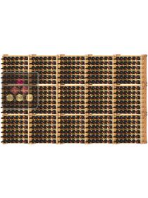 Lot de 15 casiers modulaires en hêtre massif pour 570 Bouteilles Ma Cave à Vin
