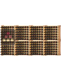Lot de 8 casiers modulaires en hêtre massif pour 312 Bouteilles Ma Cave à Vin