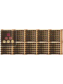 Lot de 10 casiers modulaires en hêtre massif pour 390 Bouteilles Ma Cave à Vin