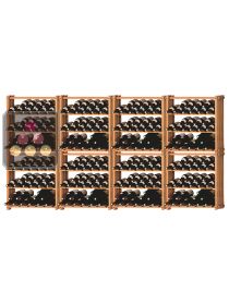 Lot de 8 casiers modulaires en hêtre massif pour 288 Bouteilles Ma Cave à Vin