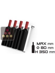 Clayette en plexiglas pour cave Calice Design faible profondeur : bouteilles inclinées CALICE DESIGN