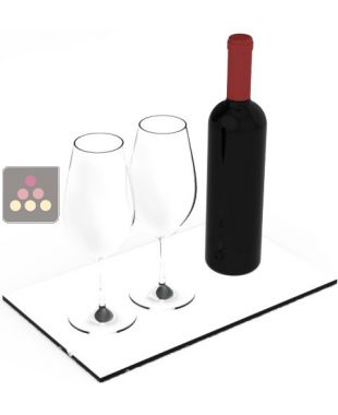 Etagère réglable en verre trempé pour vitrine Calice Design faible profondeur CALICE DESIGN