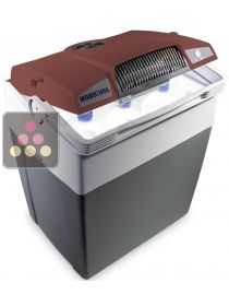 Glacière électrique rigide 29 litres, 12 et 220 volts avec port USB. MOBICOOL