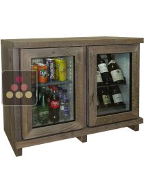 Mini-cave à vin & Mini-bar 100% silencieux avec habillage bois personnalisable WINEBAR