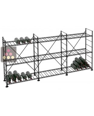 Rangements modulaires métalliques pour 231 bouteilles - H90cm ARCHITECTURE INTERIEURE DU VIN