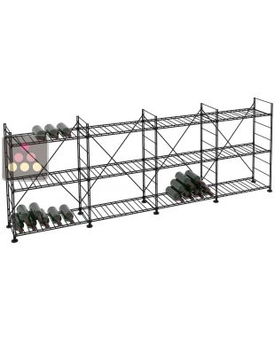 Rangements modulaires métalliques pour 308 bouteilles - H90cm ARCHITECTURE INTERIEURE DU VIN