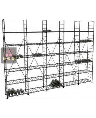 Rangements modulaires métalliques pour 990 bouteilles - H220cm ARCHITECTURE INTERIEURE DU VIN
