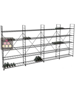 Rangements modulaires métalliques pour 952 bouteilles - H170cm ARCHITECTURE INTERIEURE DU VIN