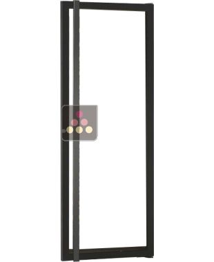 Grande porte vitrée full glass avec poignée pour Gamme Prestige TRANSTHERM