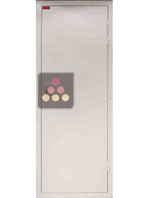 Porte large isolante de cave naturelle avec charnières à droite - Passage de porte 700 mm WINEMASTER