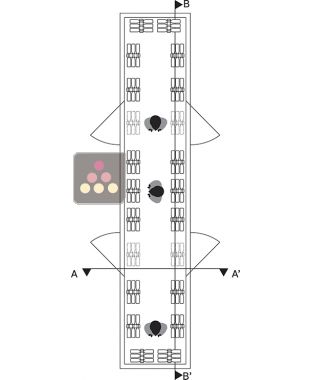 Projet spécial avec 24 colonnes porte-bouteilles sol/plafond en plexiglas  et éclairage leds :18 colonnes H3700mm et 4 colonnes H1700mm pour 4400 bouteilles SOBRIO