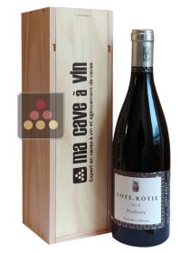 Bouteille de Côte Rôtie 2020 - Madinière - Yves Cuilleron - Emballage caisse bois Sélection Vin